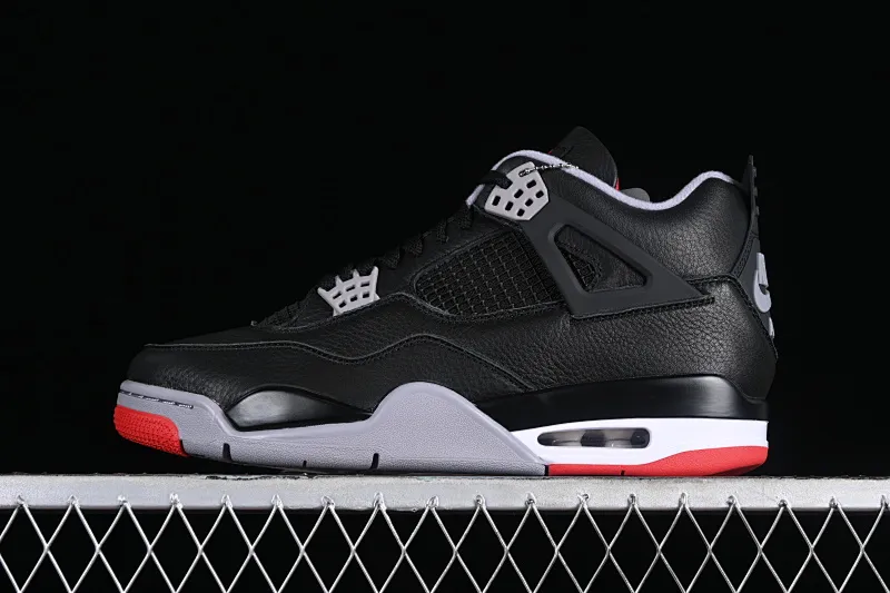 All categories Air Jordan Jordan series basketball shoes Air Jordan 4 GX foreign trade version Air Jordan 4 Retro "Bred Reimagined" AJ4 Joe 4 black red FV5029-006
